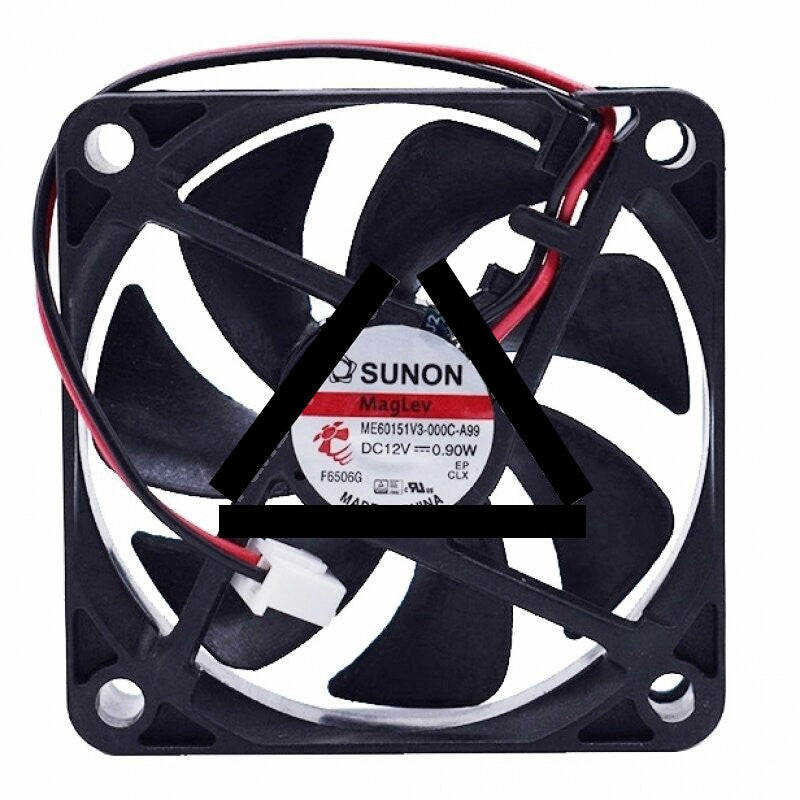Sunon ME60151V3-000C-A99 DC 12V 0.90W 2 Wires Axial Cooling Fan