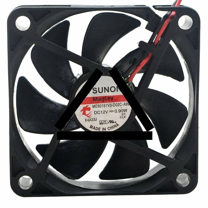 SUNON ME60151V3-D02C-A99 DC 12V 0.9W 2 Wires Axial Cooling Fan