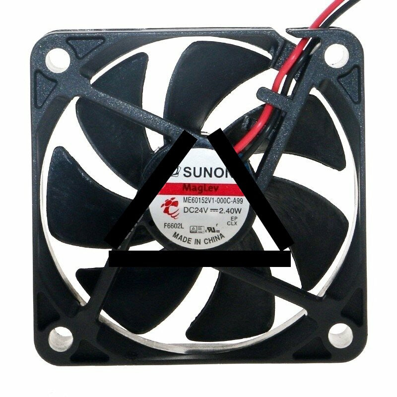 SUNON ME60152V1-000C-A99 DC 24V 2.40W 2 Wires Axial Cooling Fan