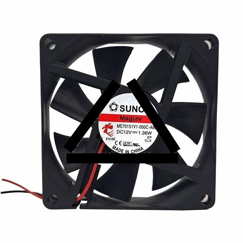 Sunon ME70151V1-000C-A99 DC 12V 1.36W 2 Wires Axial Cooling Fan