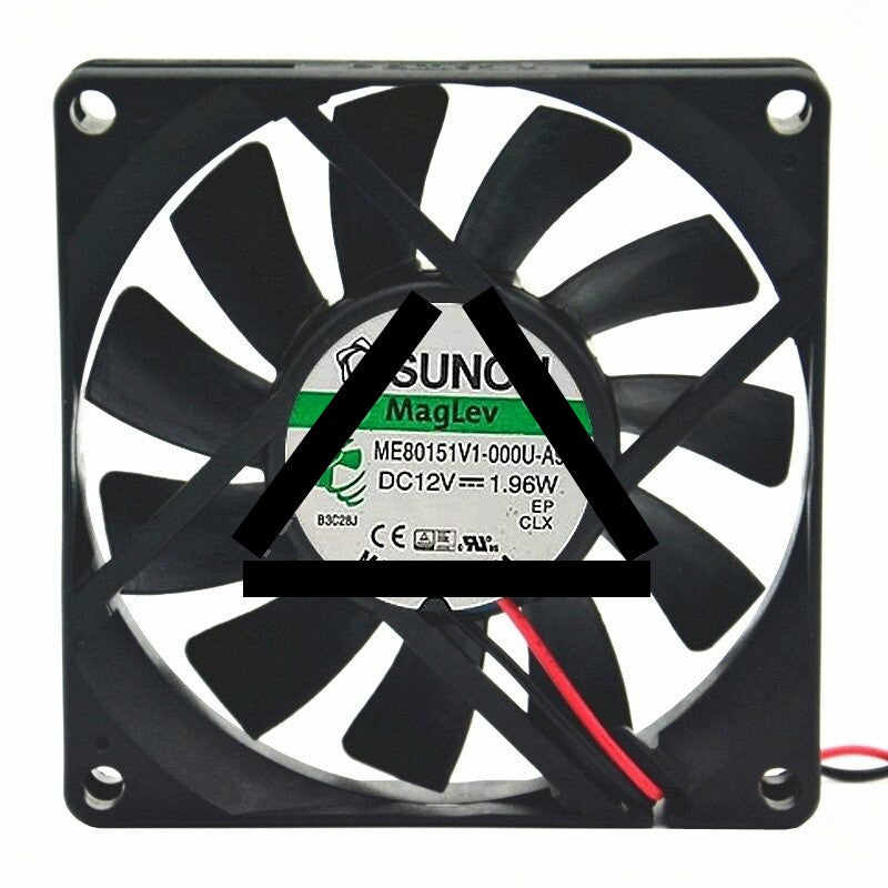 Sunon ME80151V1-000U-A99 DC 12V 1.96W 2 Wires Axial Cooling Fan
