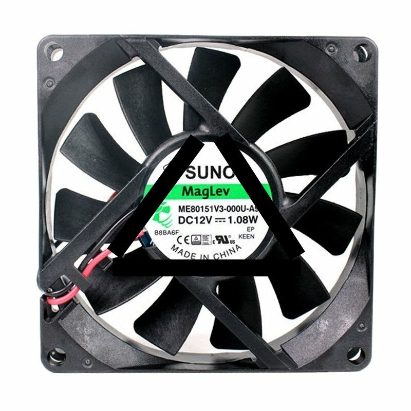 Sunon ME80151V3-000U-A99 DC 12V 1.08W 2 Wires Axial Cooling Fan