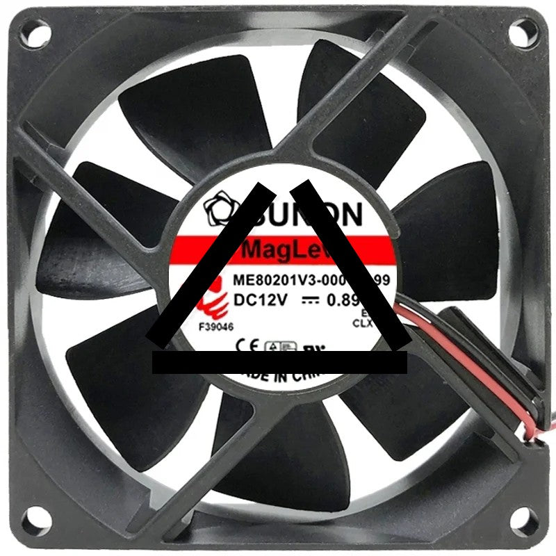 Sunon ME80201V3-000C-A99 DC 12V 0.89W 2 Wires Maglev Cooling Fan