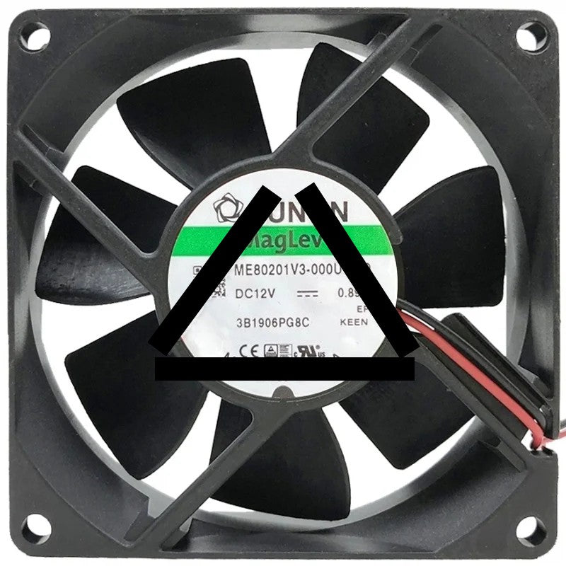 Sunon ME80201V3-000U-A99 DC 12V 0.89W 2 Wires Maglev Cooling Fan