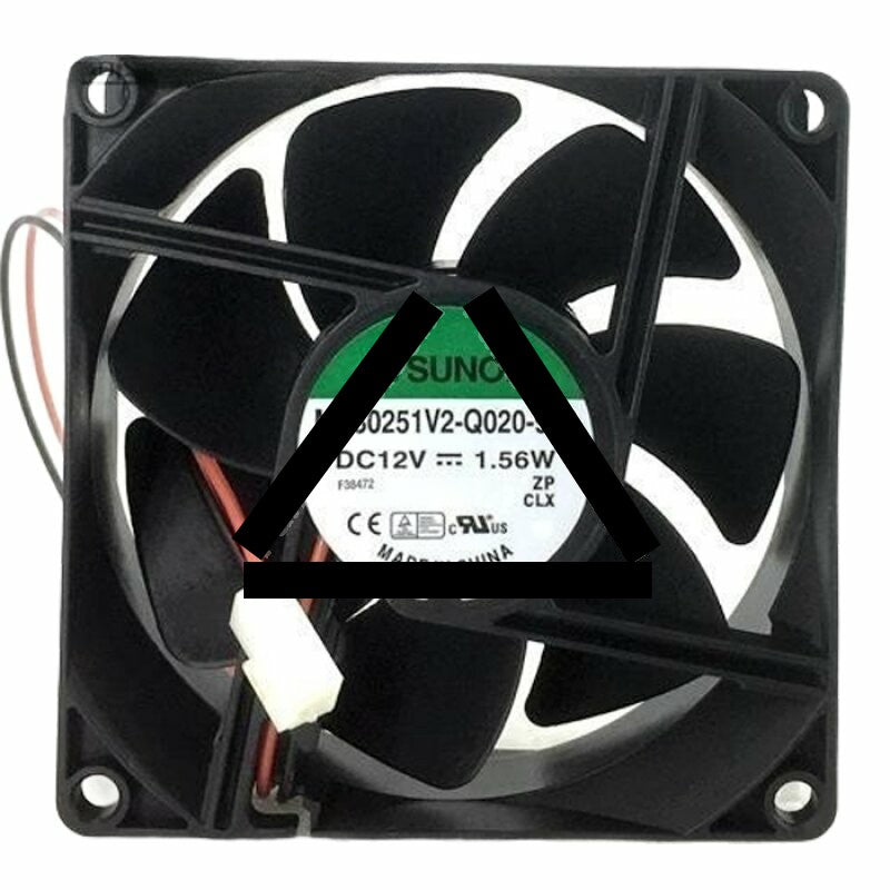 Sunon ME80251V2-Q020-999 DC 12V 1.56W 2 Wires Axial Cooling Fan