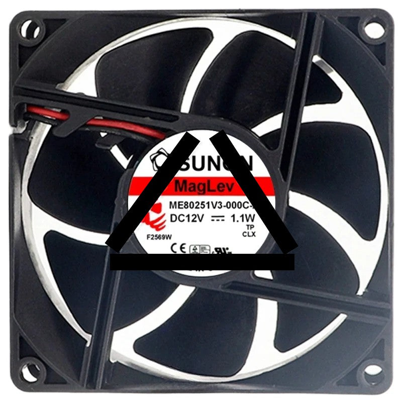 Sunon ME80251V3-000C-A99 DC 12V 1.1W 2 Wires Maglev Cooling Fan