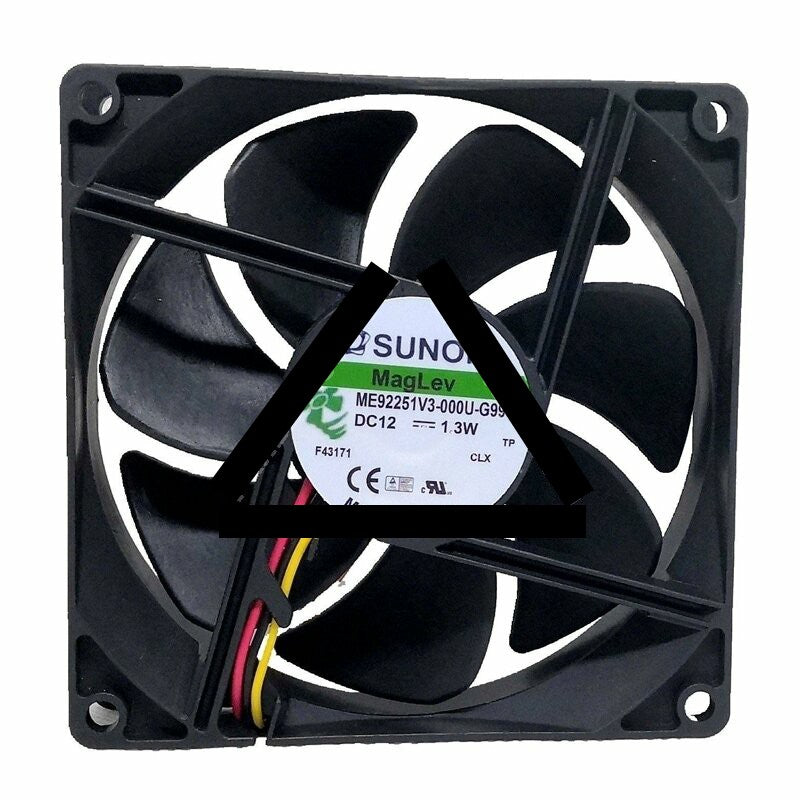 Sunon ME92251V3-000U-G99 DC 12V 1.3W 3 Wires Axial Cooling Fan