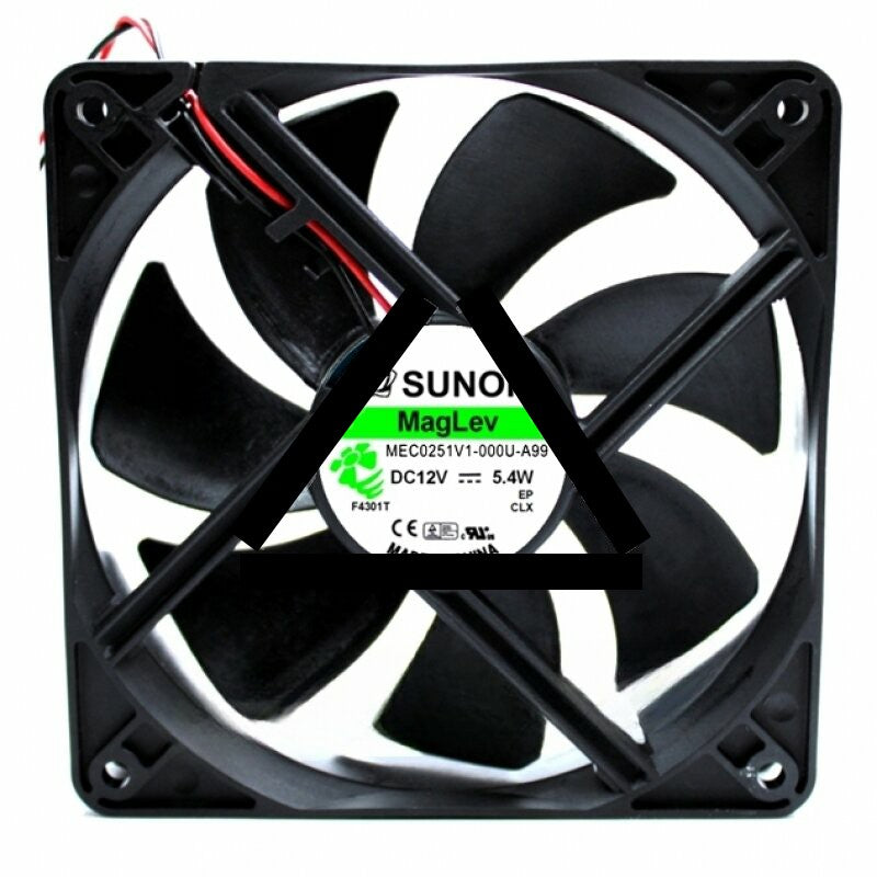 Sunon MEC0251V1-000U-A99 DC 12V 5.4W 2 Wires Axial Cooling Fan