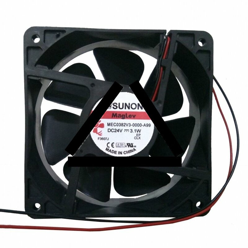 Sunon MEC0382V3-0000-A99 DC 24V 3.1W 2 Wires Axial Cooling Fan