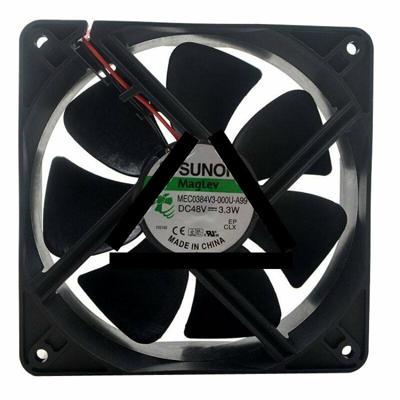 Sunon MEC0384V3-000U-A99 DC 48V 3.3W 2 Wires Axial Cooling Fan