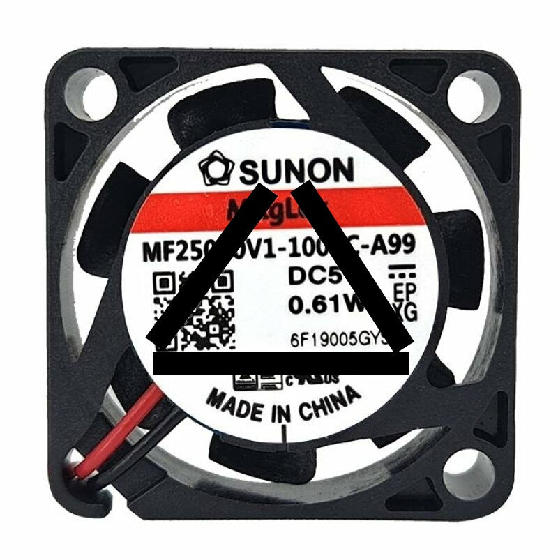 Sunon MF25060V1-1000C-A99 DC 5V 0.61W 2 Wires Axial Cooling Fan