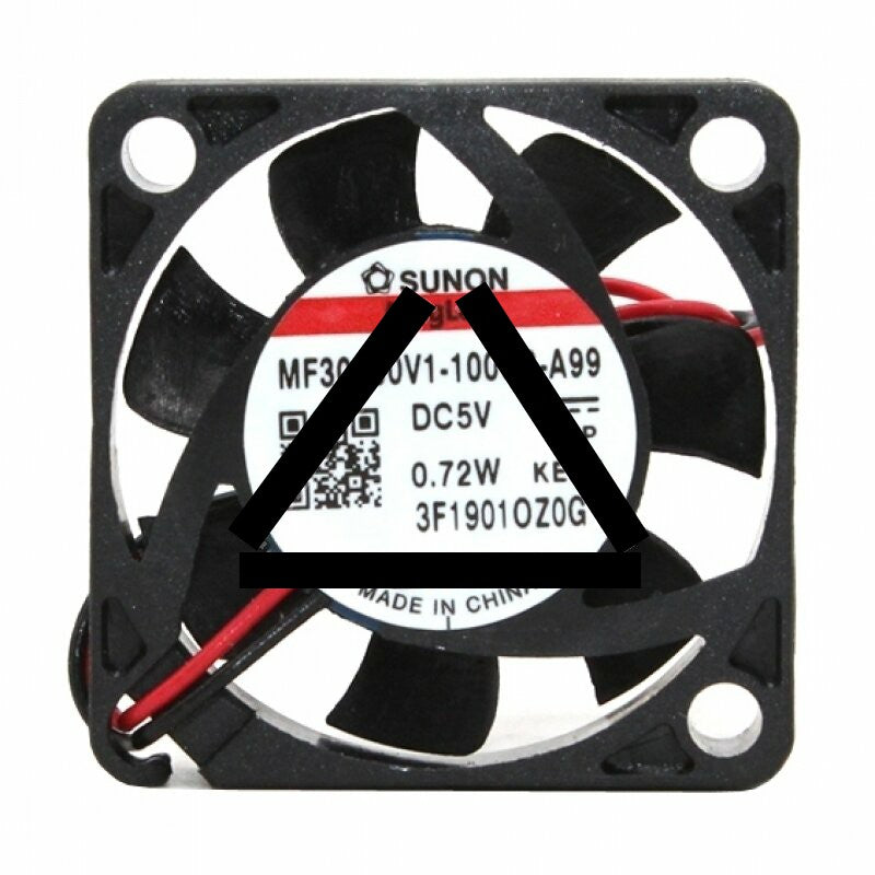 Sunon MF30060V1-1000C-A99 DC 5V 0.72W 2 Wires Axial Cooling Fan