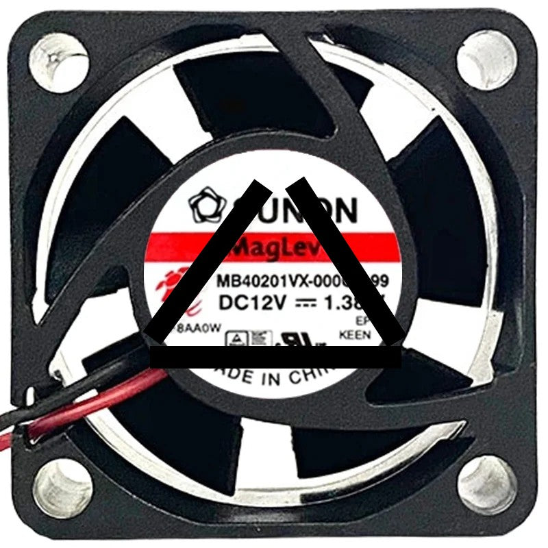Sunon MF40201VX-000C-A99 DC 12V 1.38W 2 Wires Maglev Cooling Fan