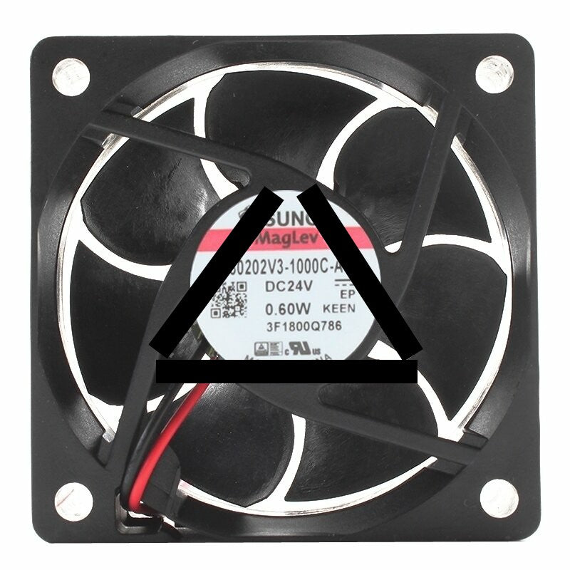 Sunon MF60202V3-1000C-A99 DC 24V 0.60W 2 Wires Axial Cooling Fan