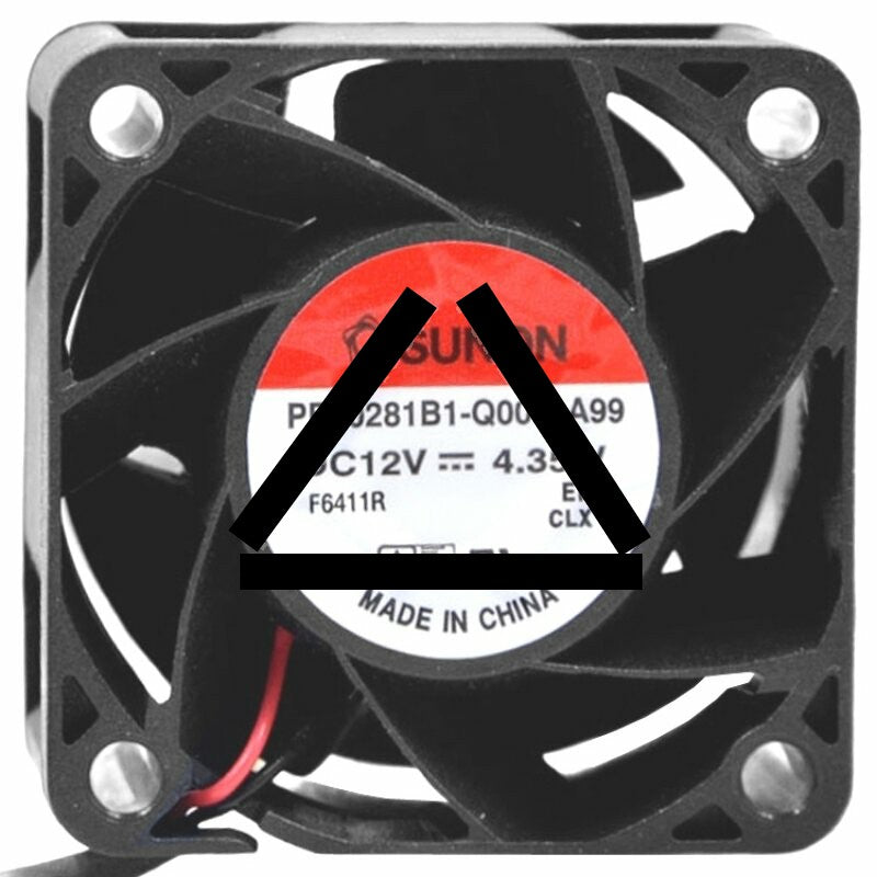 Sunon PE40281B1-Q00C-A99 DC 12V 4.35W 2 Wires Axial Cooling Fan