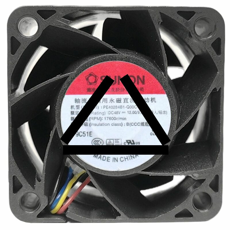 Sunon PE40284B1-Q00C-F99 DC 48V 12.00/9.88W 3 Wires Axial Cooling Fan
