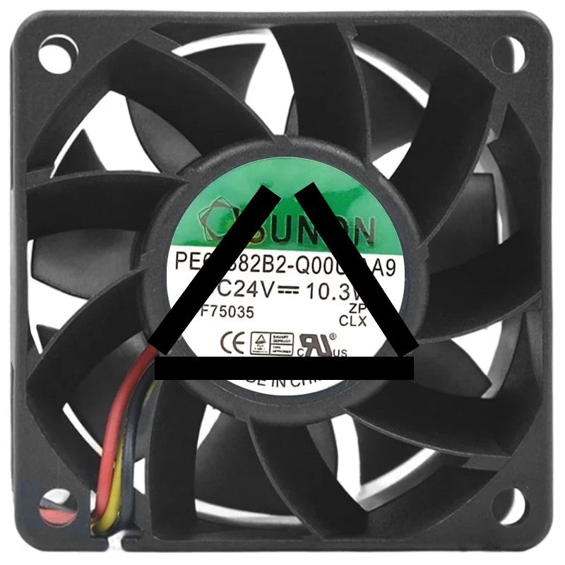 Sunon PE60382B2-Q00U-AA9 24V 10.3W 2 / 3 Wires Cooling Fan