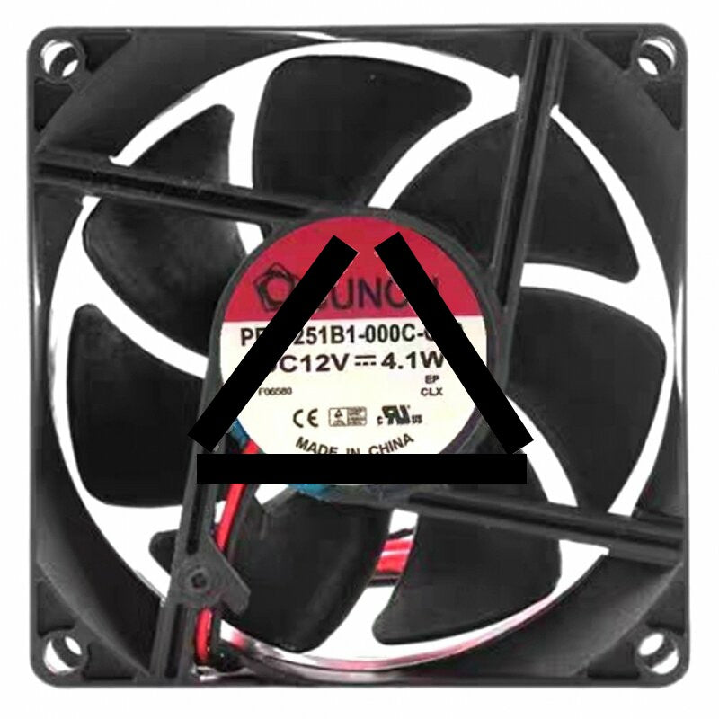 Sunon PE80251B1-000C-G99 DC 12V 4.1W 2 Wires Axial Cooling Fan