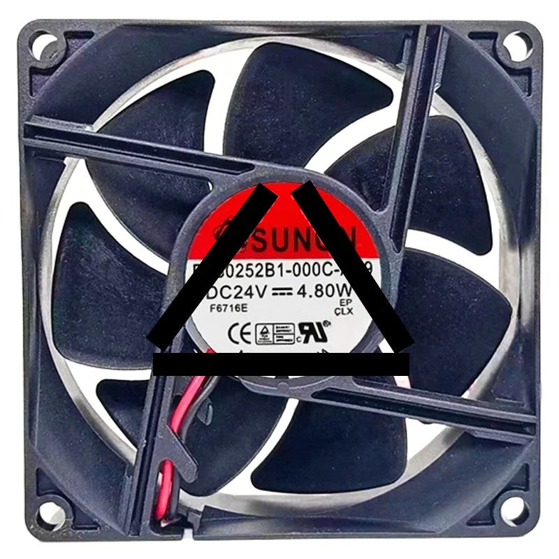Sunon PE80252B1-000C-AB9 24V 4.80W 2 Wires Cooling Fan