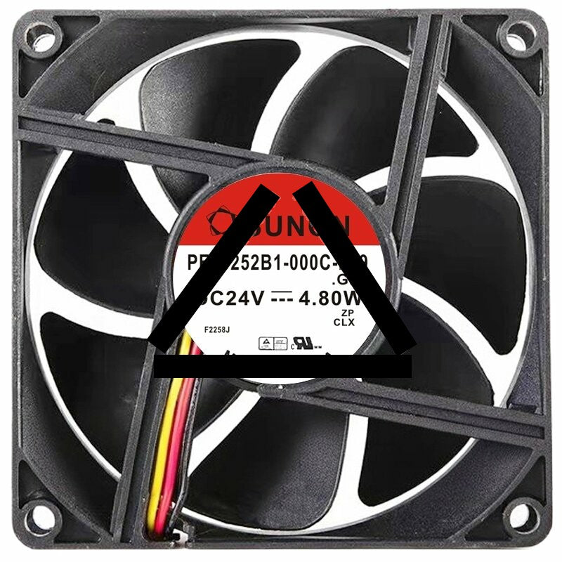 Sunon PE80252B1-000C-F99 DC 24V 4.80W 2 / 3 Wires Axial Cooling Fan