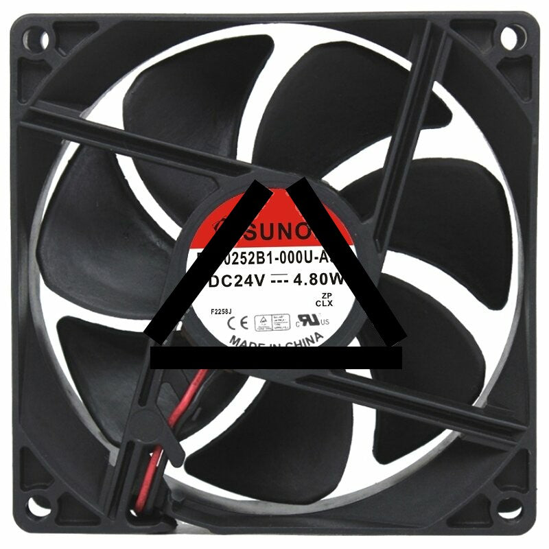 Sunon PE80252B1-000U-A99 24V 4.80W 2 Wires Cooling Fan