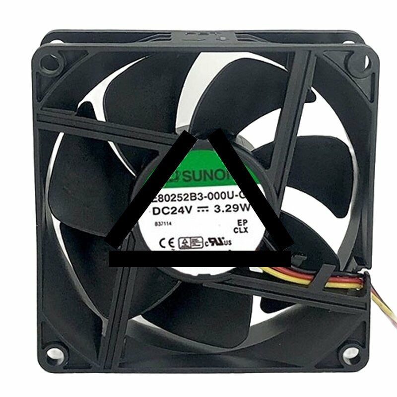 Sunon PE80252B3-000U-G99 DC 24V 3.29W 8025 Axial Cooling Fan