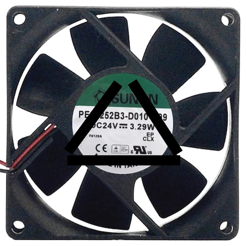 Sunon PE80252B3-D010-A99 DC 24V 3.29W 2 Wires Axial Cooling Fan