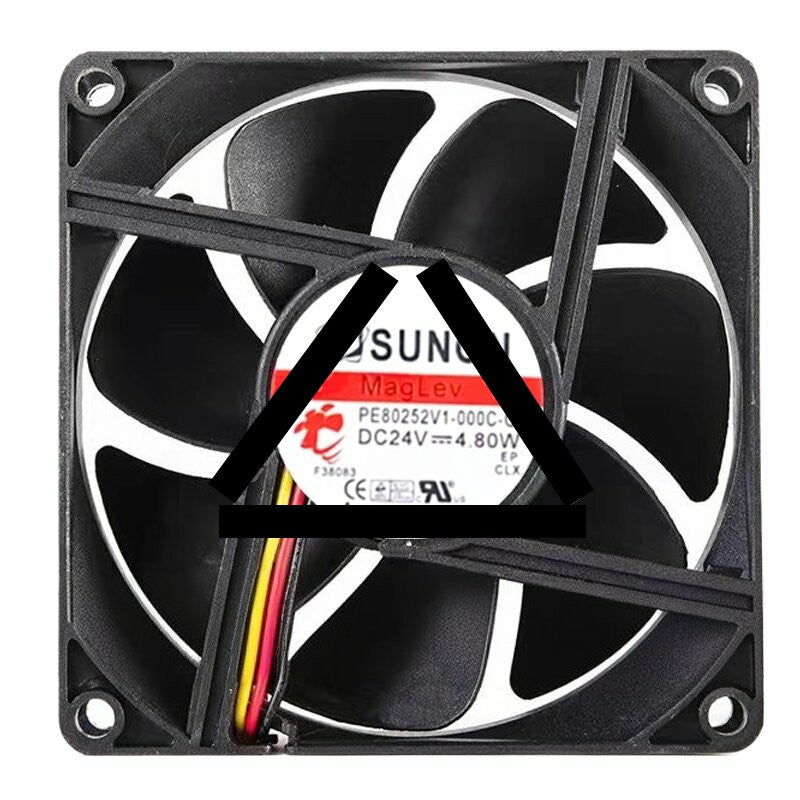 Sunon PE80252V1-000C-G99 DC 24V 4.80W 2 Wires / 3 Wires Axial Cooling Fan