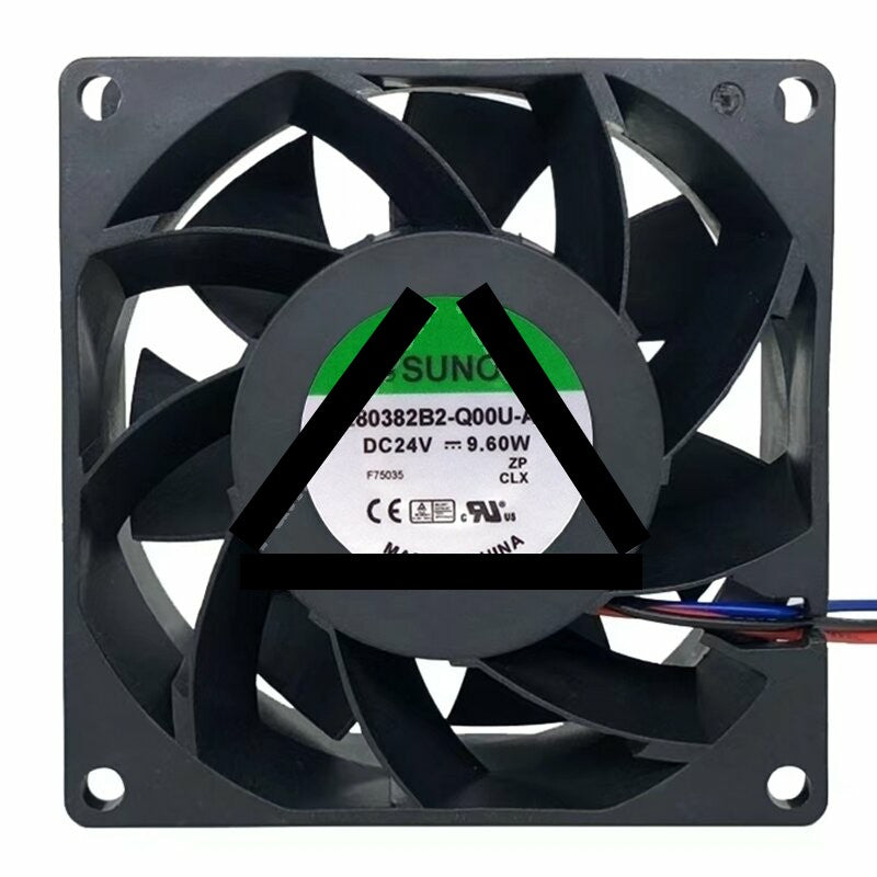 Sunon PE80382B2-Q00U-AA9 DC 24V 9.60W 2 Wires / 3 Wires Axial Cooling Fan
