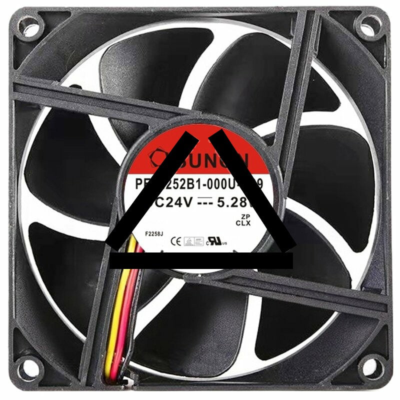 Sunon PE92252B1-000U-A99 DC 24V 5.28W 2 / 3 Wires Axial Cooling Fan