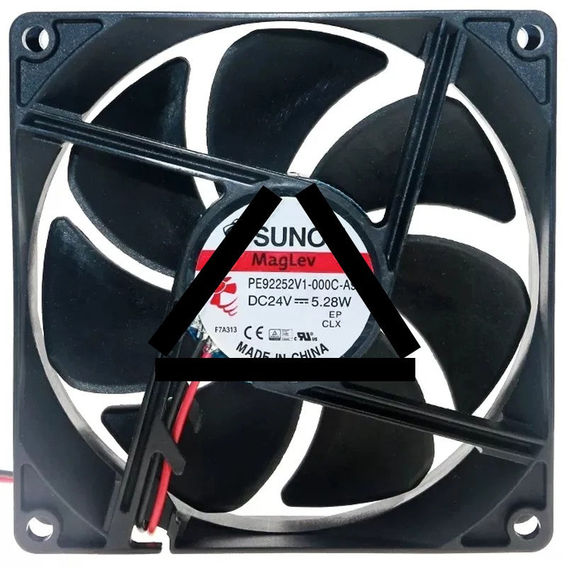 Sunon PE92252V1-000C-A99 DC 24V 5.28W 2 Wires Axial Cooling Fan