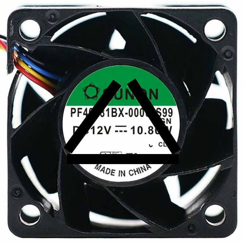 Sunon PF40281BX-000U-S99 DC 12V 10.80W 2 / 3 / 4 Wires Axial Fan