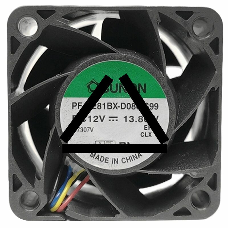 Sunon PF40281BX-D080-S99 DC 12V 13.80W 4 Wires PWM Axial Cooling Fan