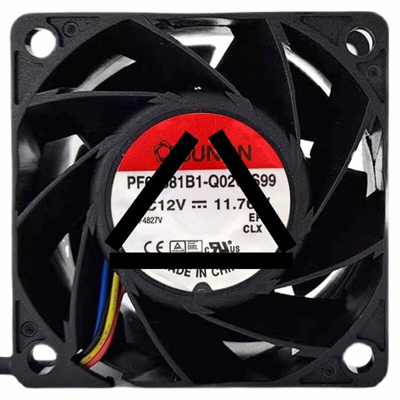 Sunon PF60381B1-Q02C-S99 DC 12V 11.76W 4 Wires PWM Axial Cooling Fan