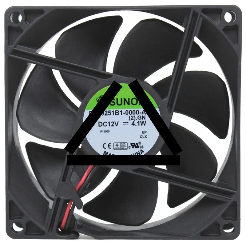 Sunon PF80251B1-0000-A99 DC 12V 4.1W 2 Wires Axial Cooling Fan