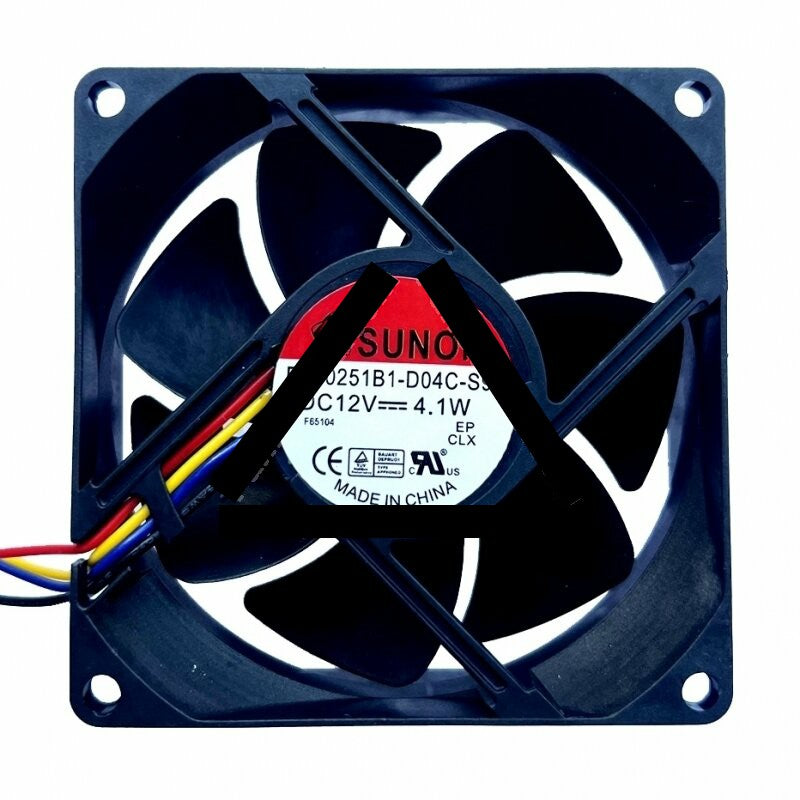 Sunon PF80251B1-D04C-S99 DC 12V 4.1W 4 Wires Axial Cooling Fan