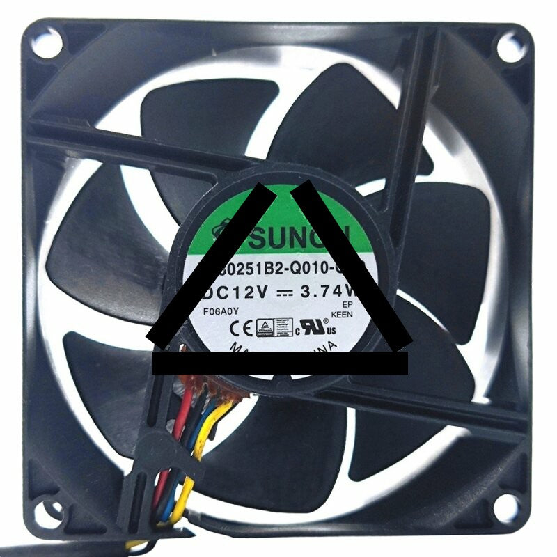 Sunon PF80251B2-Q010-QE9 DC 12V 3.74W 4 Wires Axial Cooling Fan