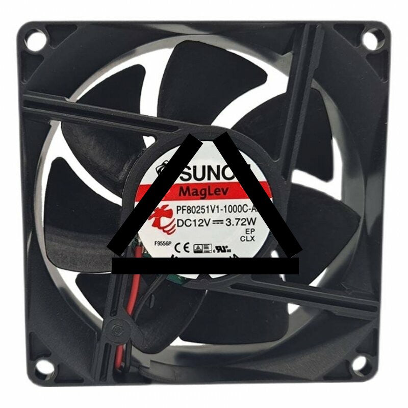 Sunon PF80251V1-1000C-A99 DC 12V 3.72W 2 Wires Axial Cooling Fan