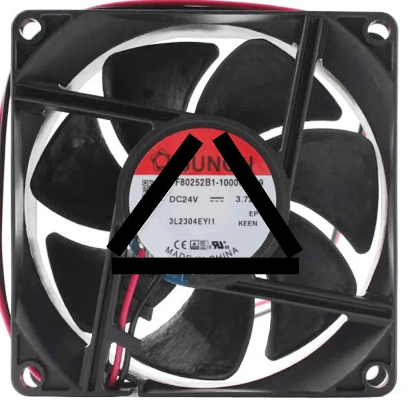 Sunon PF80252B1-1000C-A99 24V 3.72W 2 Wires Axial Cooling Fan