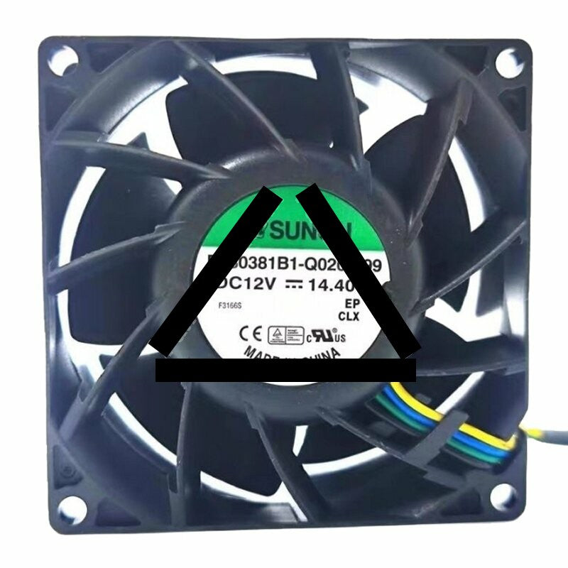 Sunon PF80381B1-Q020-S99 DC 12V 14.40W 8038 Axial Cooling Fan