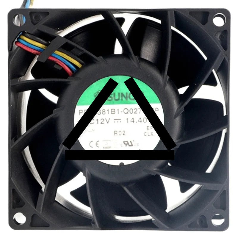Sunon PF80381B1-Q027-S99 DC 12V 14.40W 4 Wires Axial Cooling Fan