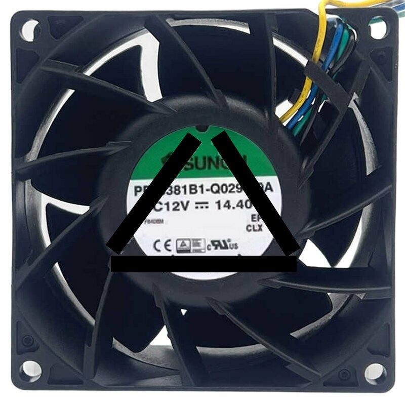 Sunon PF80381B1-Q029-S9A DC 12V 14.40W 4 Wires Axial Cooling Fan