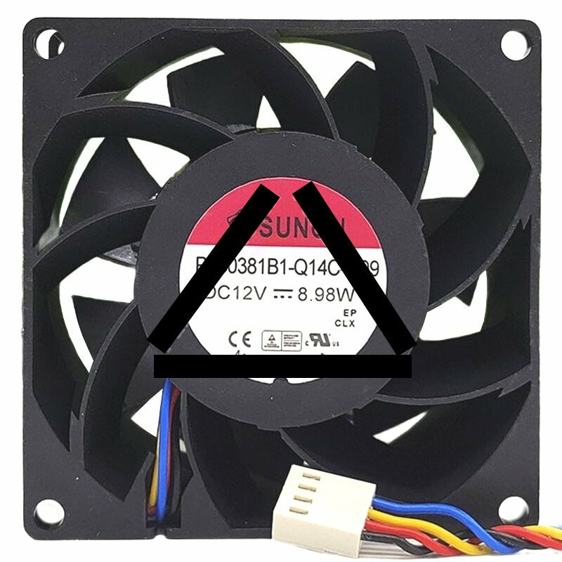 Sunon PF80381B1-Q14C-Q99 DC 12V 8.98W 2 / 3 / 4 Wires Axial Cooling Fan