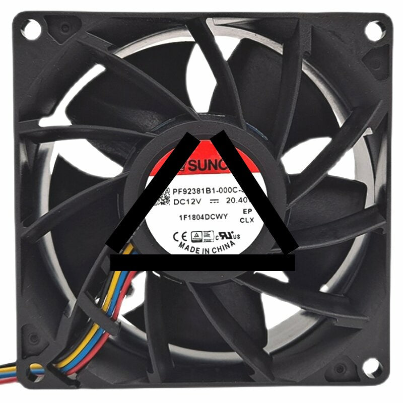 Sunon PF92381B1-000C-S99 DC 12V 20.40W 4 Wires 9800RPM Axial Cooling Fan