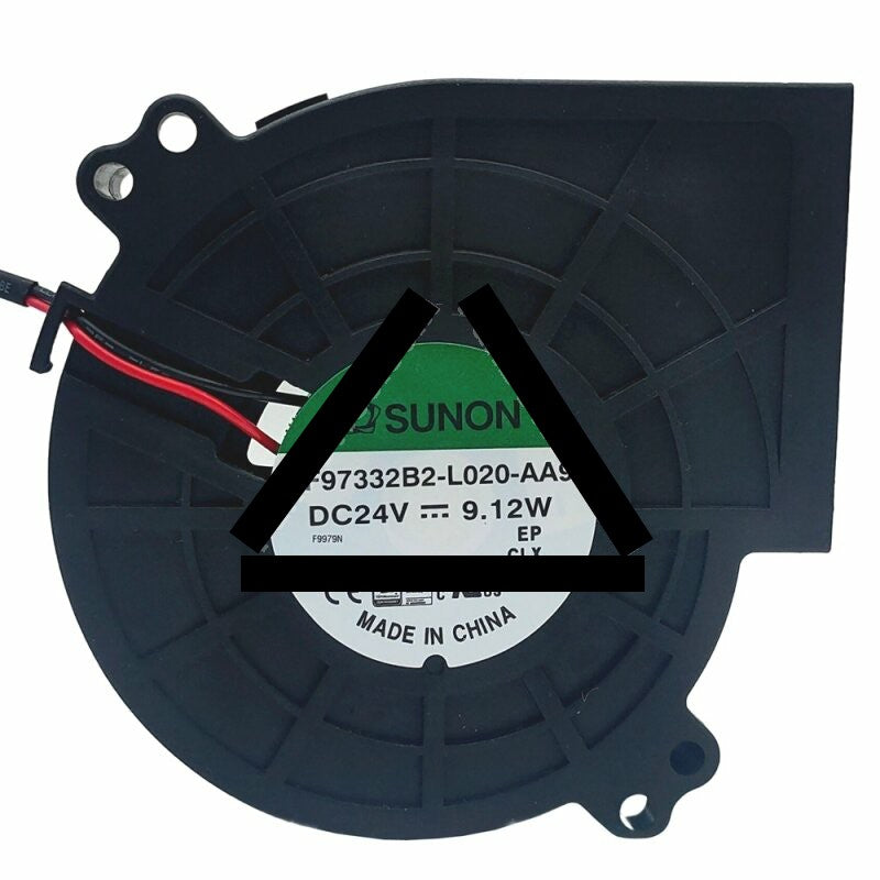 Sunon PF97332B2-L020-AA9 DC 24V 9.12W 2 Wires Blower Cooling Fan