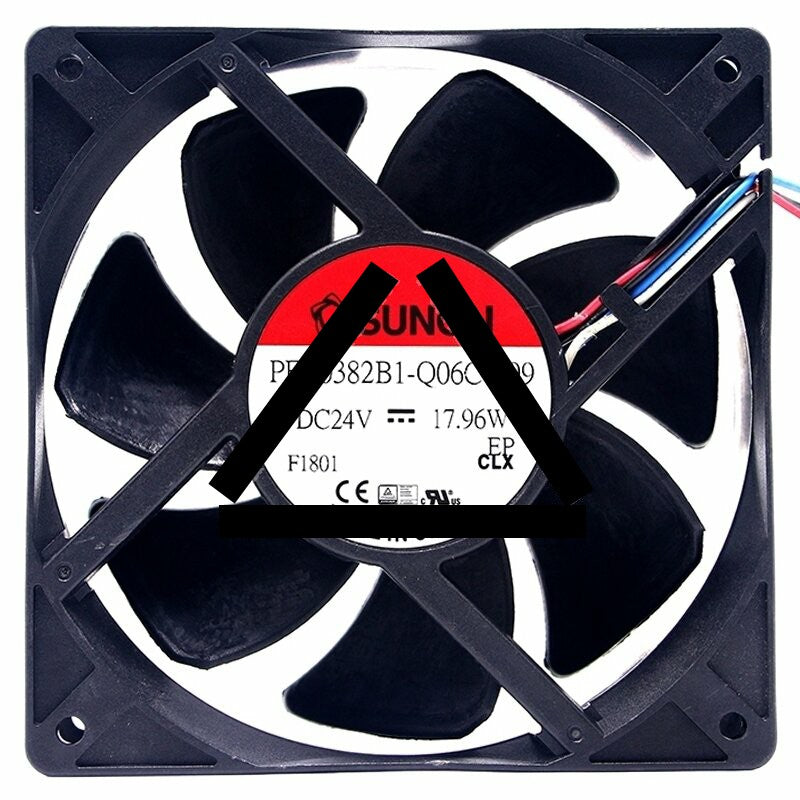 Sunon PFC0382B1-Q06C-S99 DC 24V 17.96W 4 Wires Axial Cooling Fan