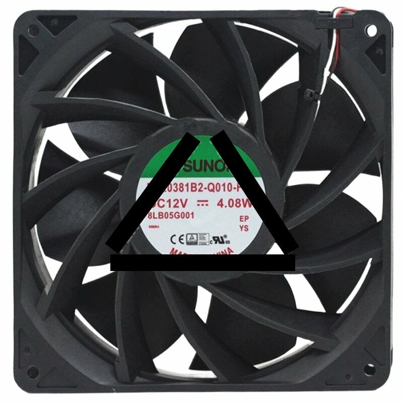 Sunon PFE0381B2-Q010-F99 DC 12V 4.08W 3 Wires Axial Cooling Fan