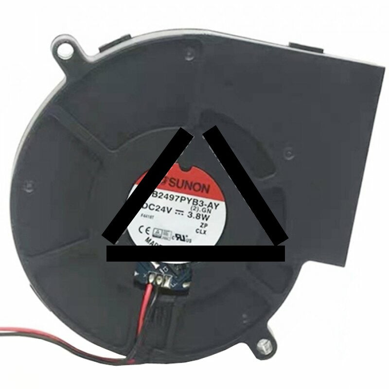 Sunon PMB2497PYB3-AY DC 24V 3.8W 2 Wires 9733 Blower Cooling Fan