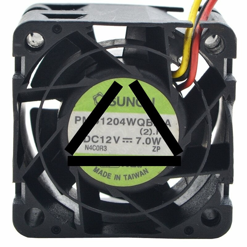 Sunon PMD1204WQB2-A DC 12V 7.0W 3 Wires Axial Cooling Fan