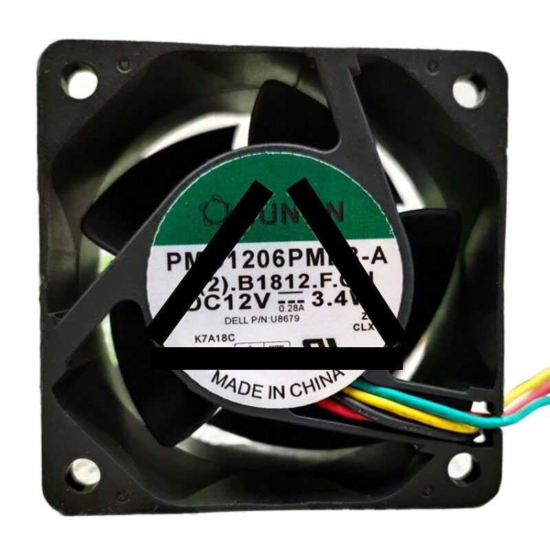Sunon PMD1206PMB3-A DC 12V 3.4W 2 Wires / 3 Wires / 4 Wires Axial Cooling Fan
